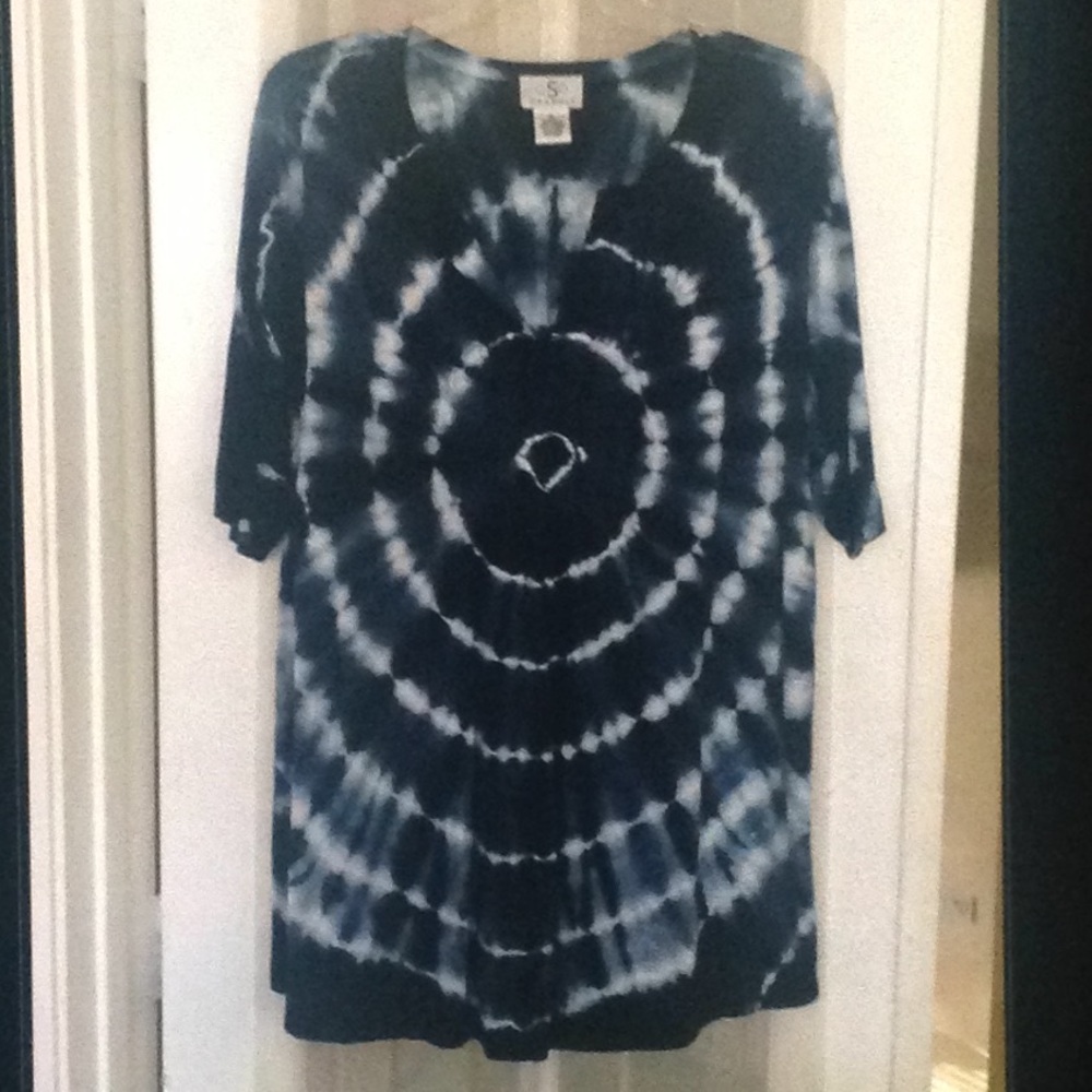 Elbow Sleeve Tie-dye Top “New”